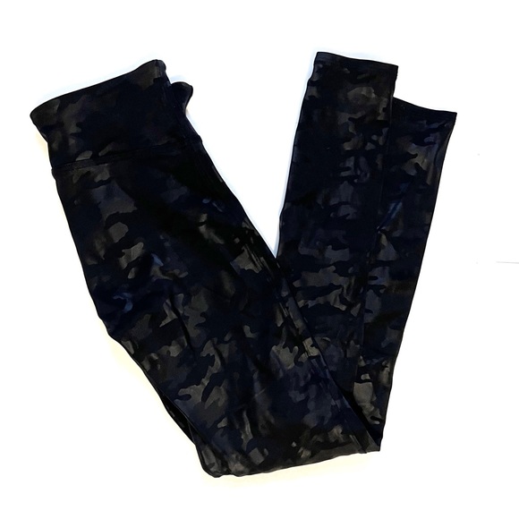 SPANX Pants - Spanx Camo Faux Leather High Waisted Leggings